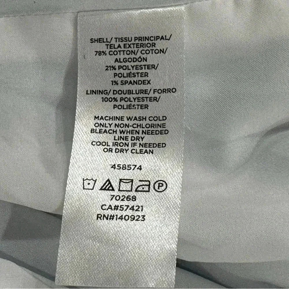 NWT ANN TAYLOR LOFT Coastal Blue Pencil Skirt Bow Front Back Zip Lined Sz 2 XS - Picture 10 of 11